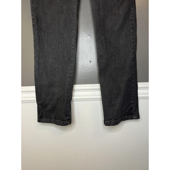 Lee Jeans Womens 8 Short Gray Classic Fit Mid Rise Straight Leg Stretch Denim - Picture 3 of 10